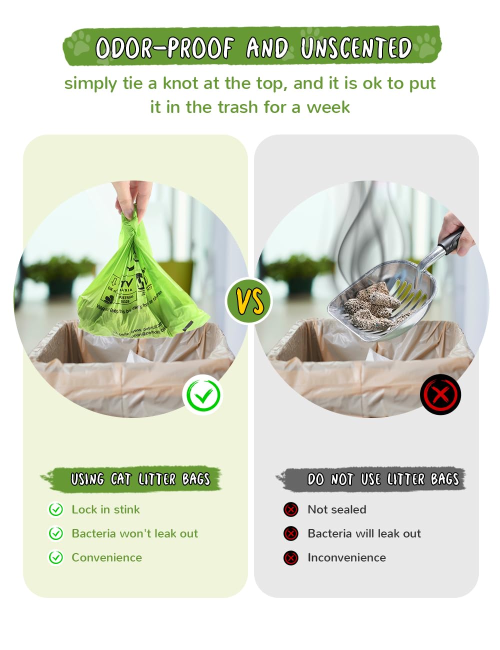 PETOCAT plastic-free, compostable bags offer an eco-friendly disposal option.