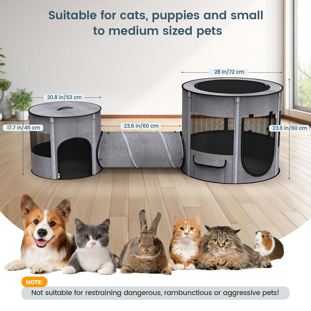 PETOCAT skylight and side pockets add light and convenient storage.