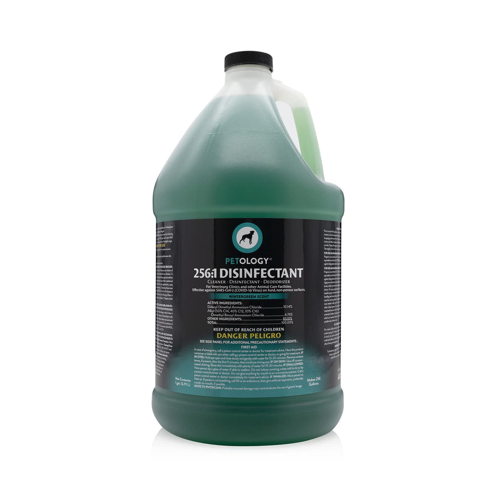 Petology 256:1 disinfectant bottle pour for quick surface sanitation