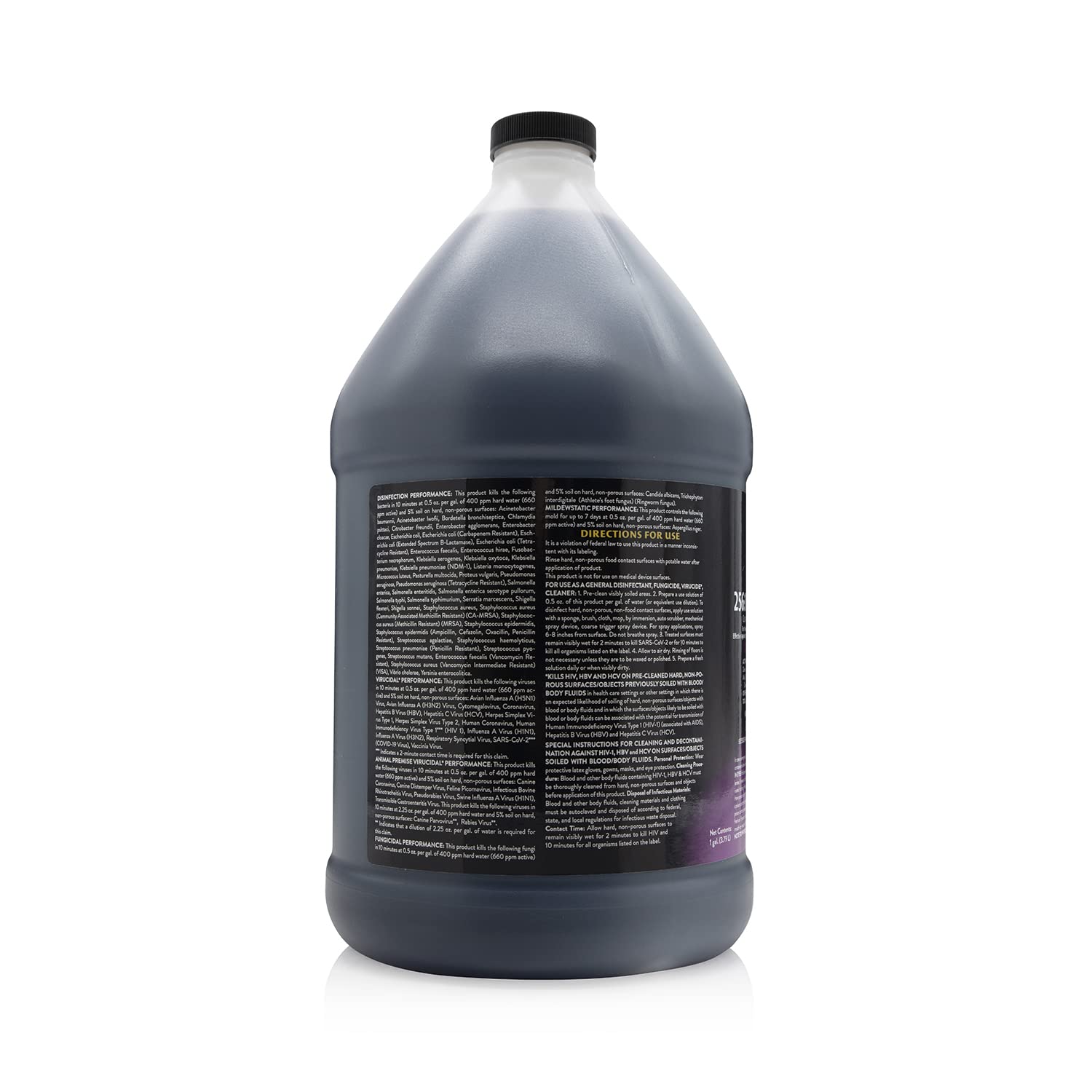 Petology 2561 gallon concentrate label highlights 256:1 dilution for efficiency
