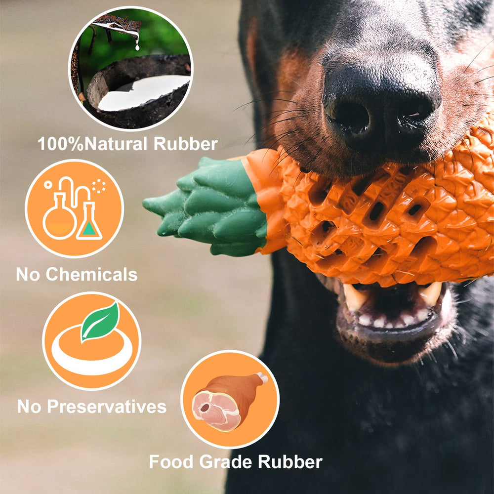 PETOPIA pineapple toy for large breeds over 60 lbs.