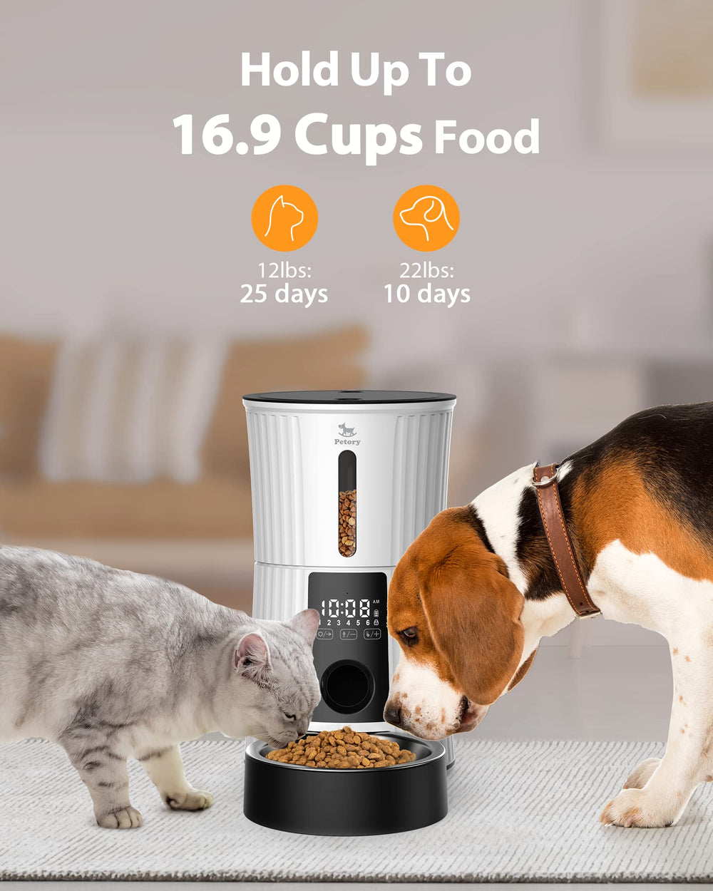 Petory replaceable rotor option with 10g portion for portion control