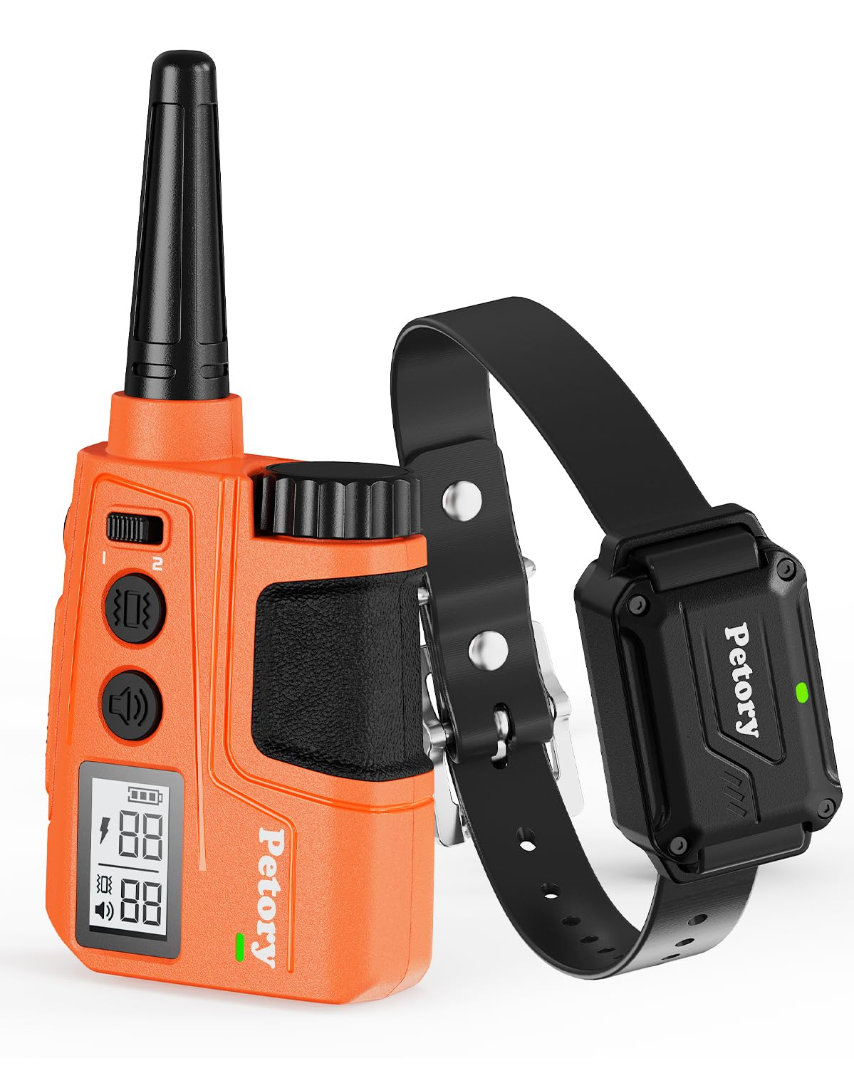 Petory dog training collar with remote for precise commands in open areas