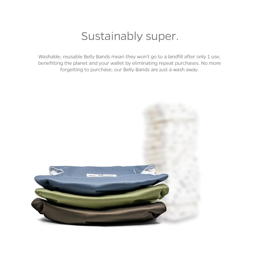 Easy-care cleanup keeps Pet Parents belly bands ready for next use.