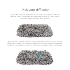 Pet Parents Forager Mat Forest 19 non-slip backing keeps mat in place