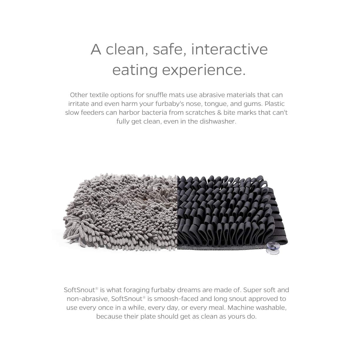 Pet Parents Forager Mat Forest 19 close-up of SoftSnout material