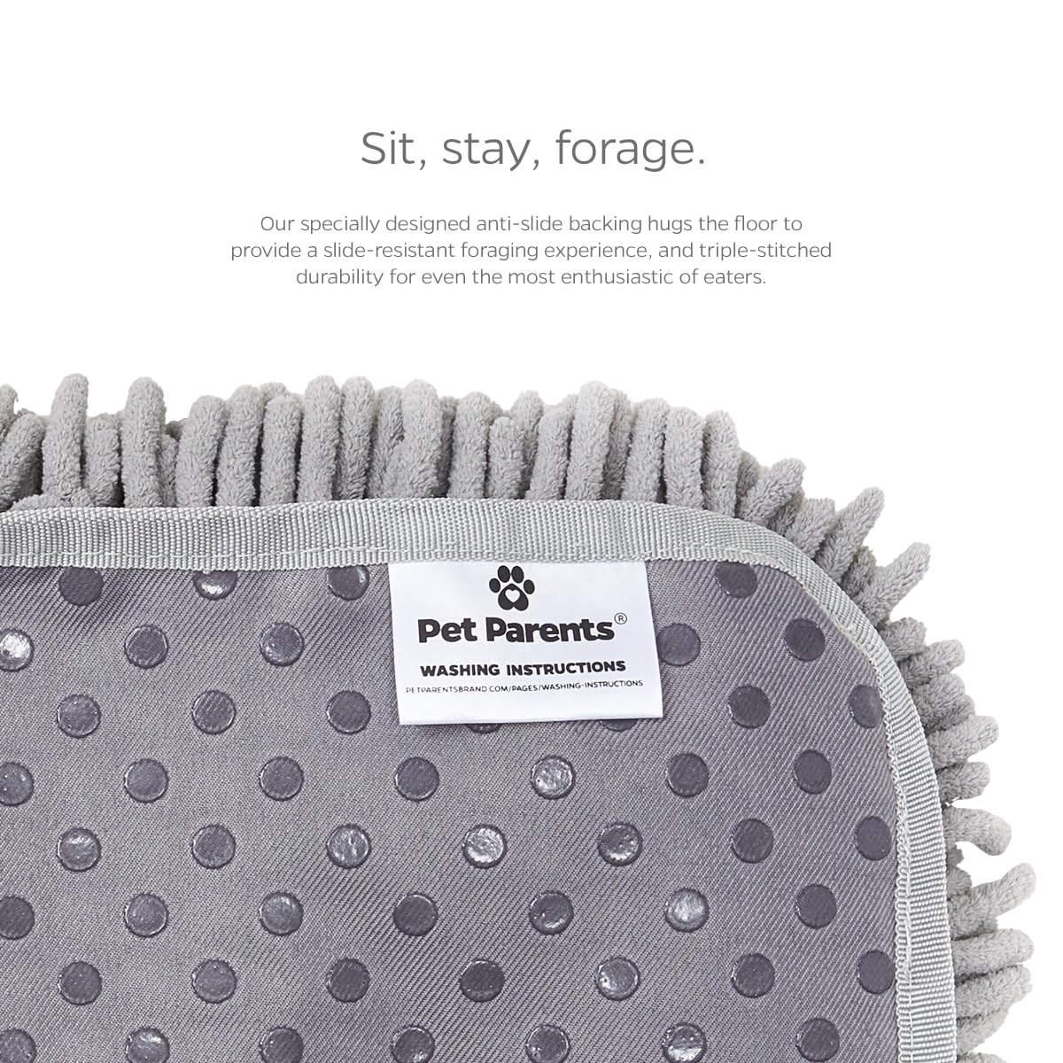 Pet Parents Forager Mat Forest 19 travel-ready with adjustable strap