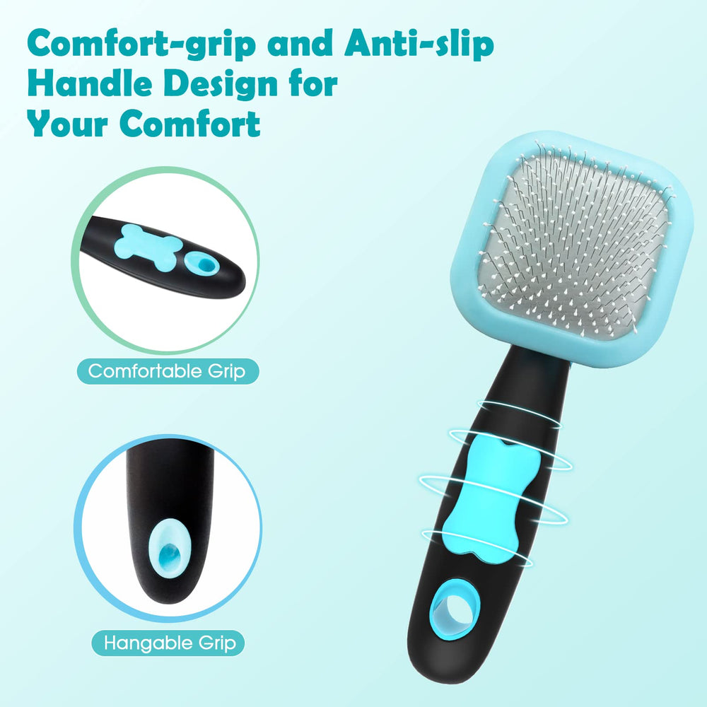PetPawJOY Slicker Brush for dog grooming and coat care