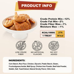 PETPHABET chicken-leg chews ideal for picky eaters and daytime snacks.