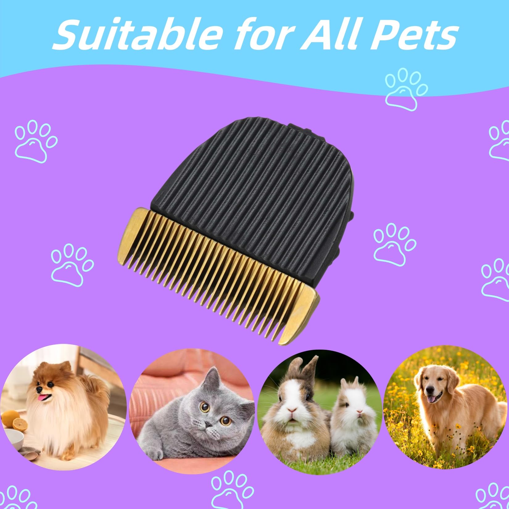 PetPhindU high-heat resistant blade reduces friction during grooming