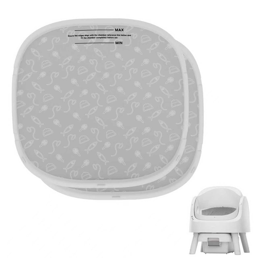 PetPivot Autoscooper 11 pad inside view showing litter containment and quick cleaning