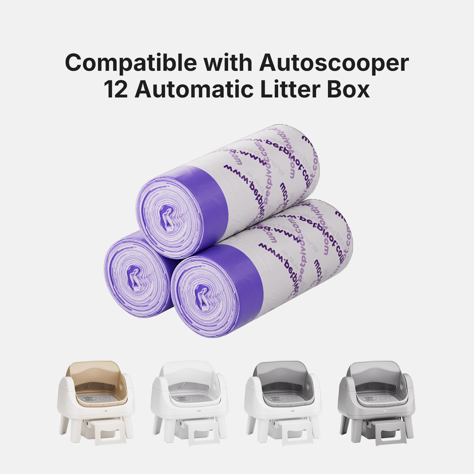 PetPivot Autoscooper 12 bags show heavy-duty material resisting tearing during use.