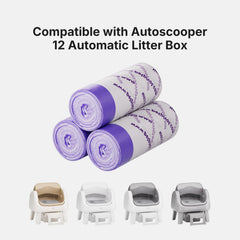 PetPivot Autoscooper 12 bags show heavy-duty material resisting tearing during use.