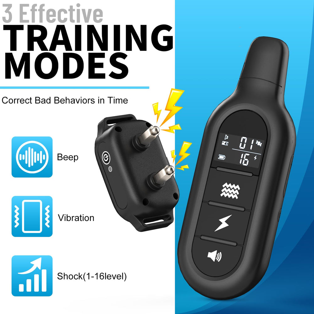 PetPlaytime shock collar offers three training modes for versatile behavior shaping