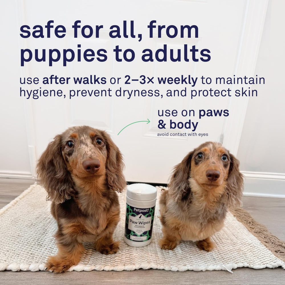 Petpost Large Paw Wipes formula is free from parabens and sulfates