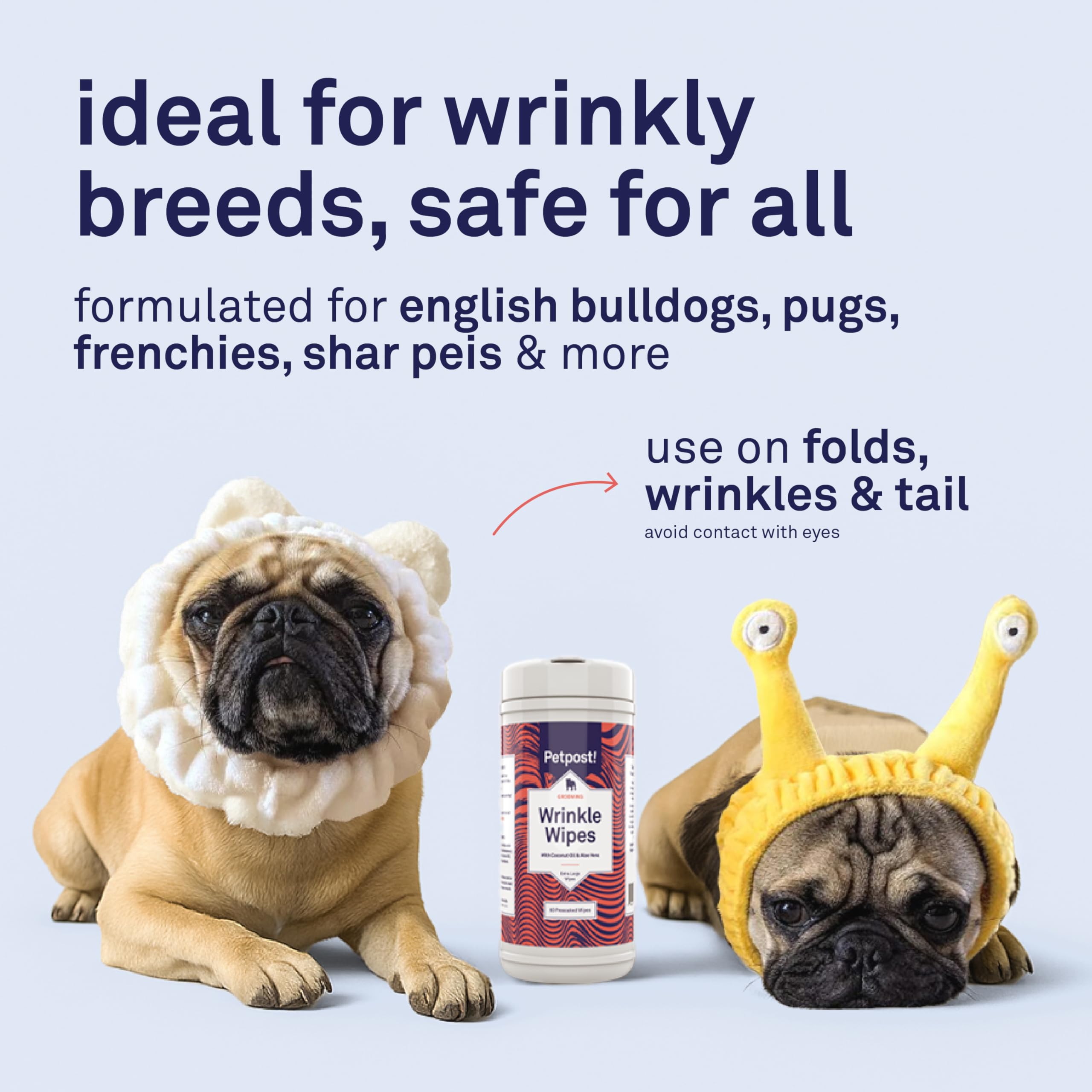Petpost Large Wrinkle Wipes made in the USA with quality materials