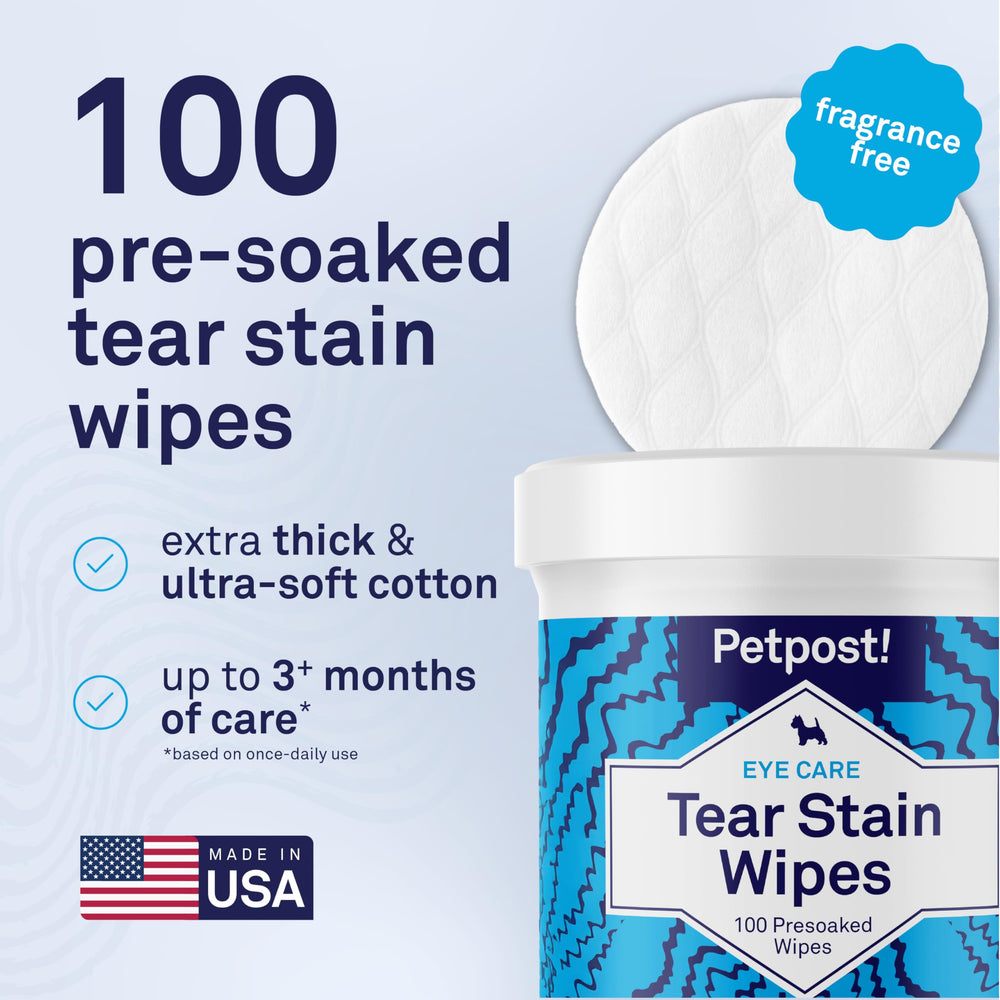 Gently clean around eyes using Petpost ingredients for everyday care.
