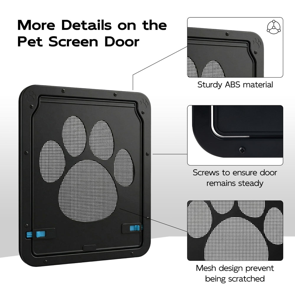 Pet Prime flap opening 12×14 inches provides roomy pet passage.