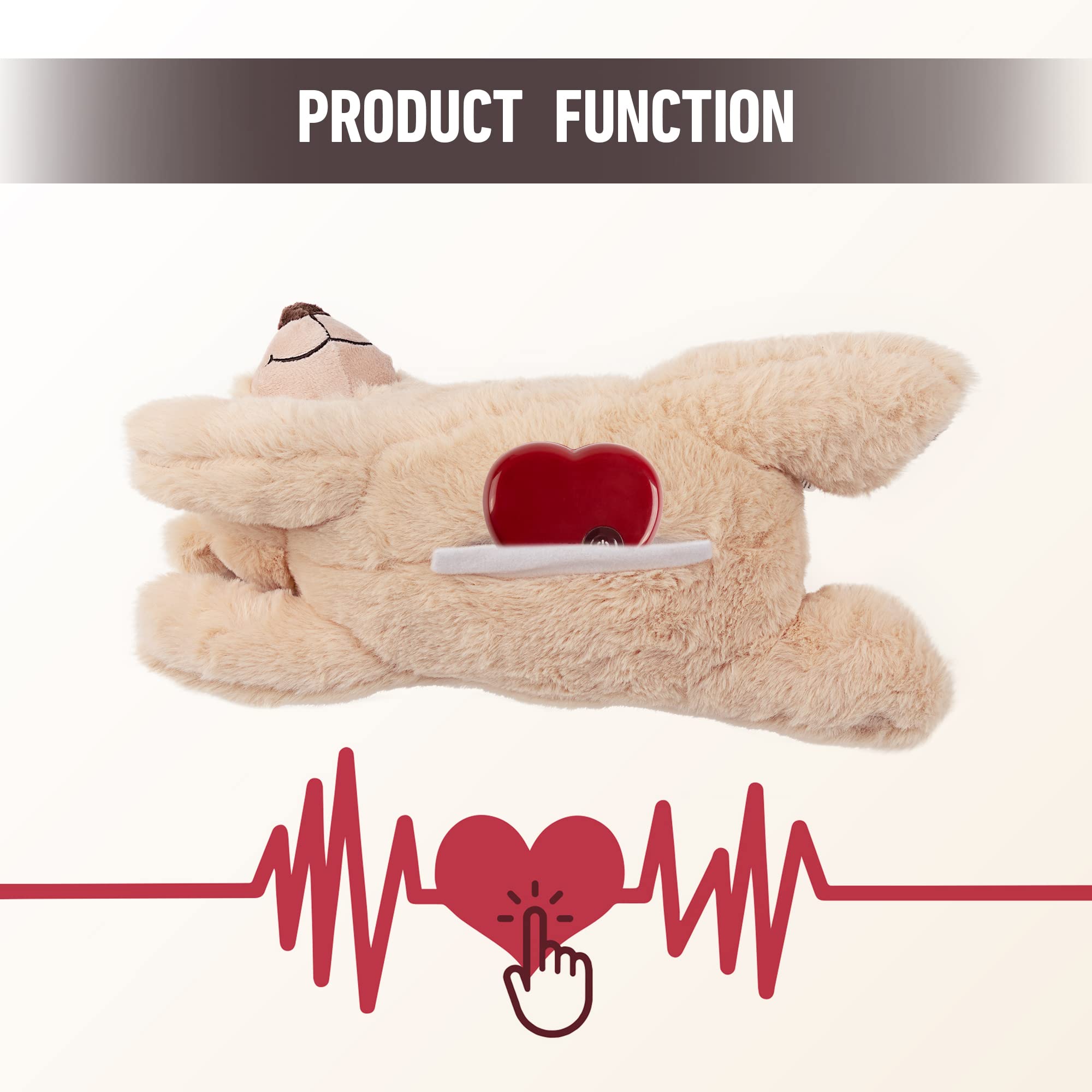 PetPrime heartbeat battery compartment powers soothing pulses during calm sessions