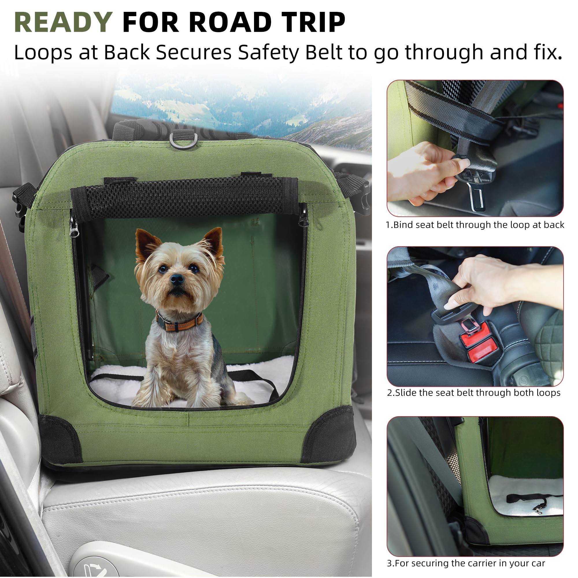Petprsco four-side mesh boosts airflow and visibility.