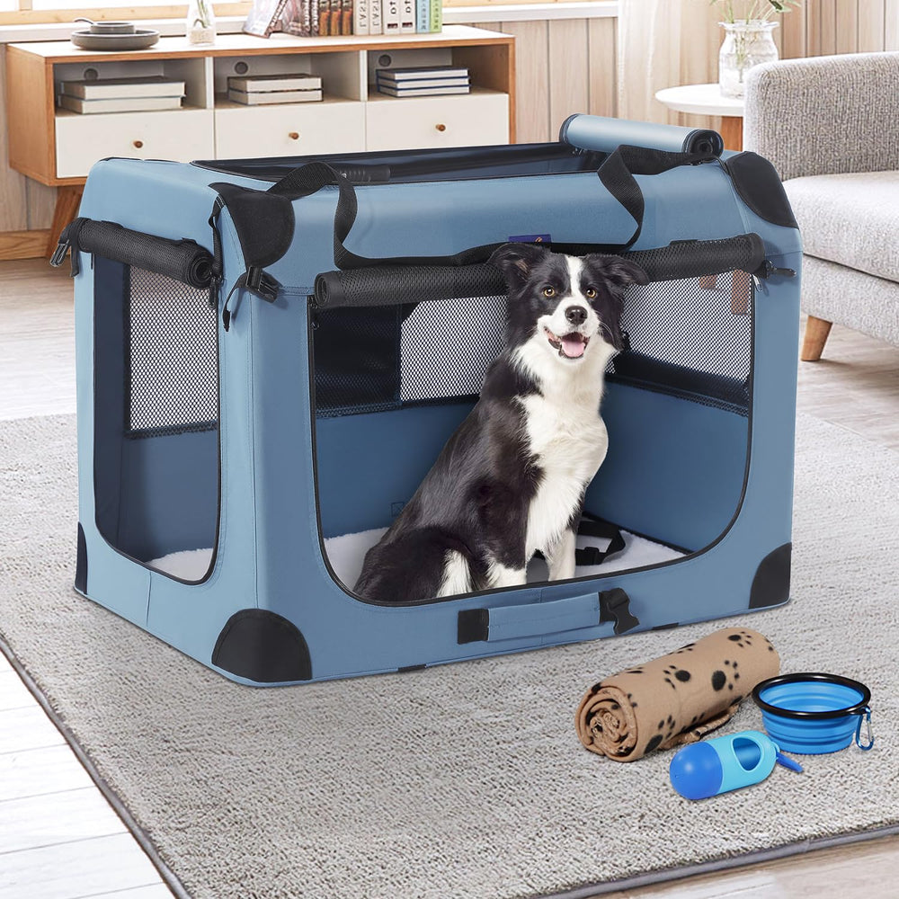 Petprsco side pockets and leash attachment for organized travel accessories.