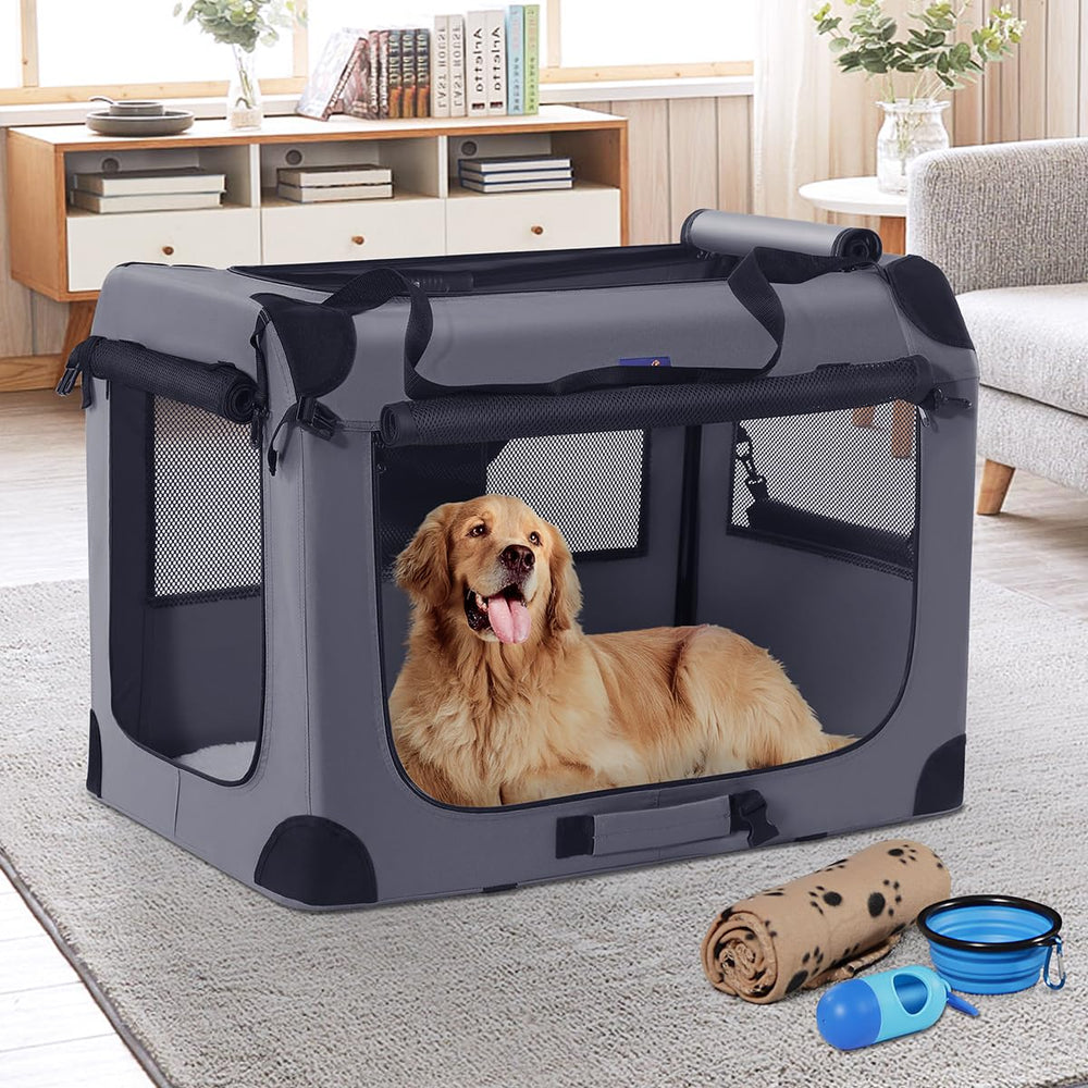 Petprsco side pockets hold treats, leashes, and essentials.