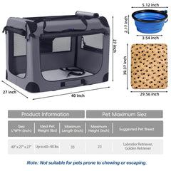 Petprsco triple-door design provides easy access and ventilation.