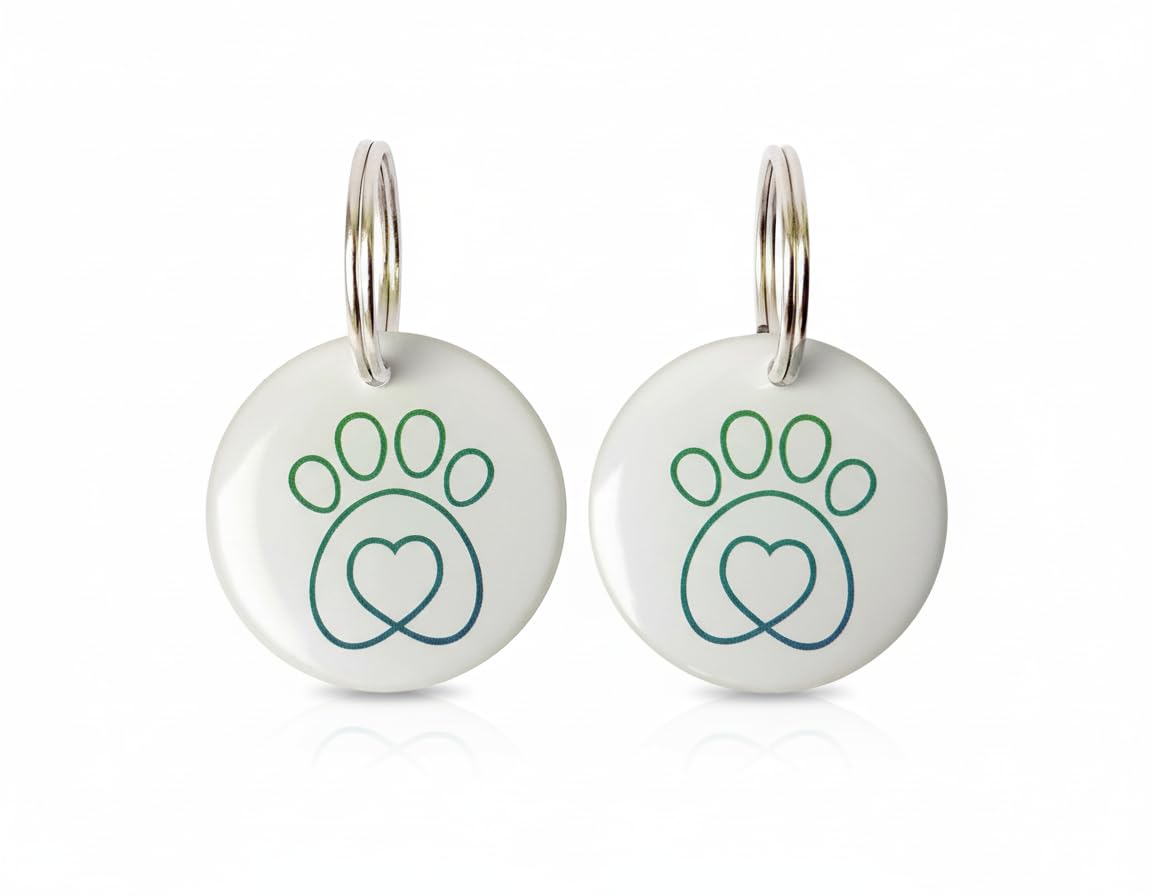 PETQUALITY Show That Love SureFlap tag close-up, lightweight disc for cat access