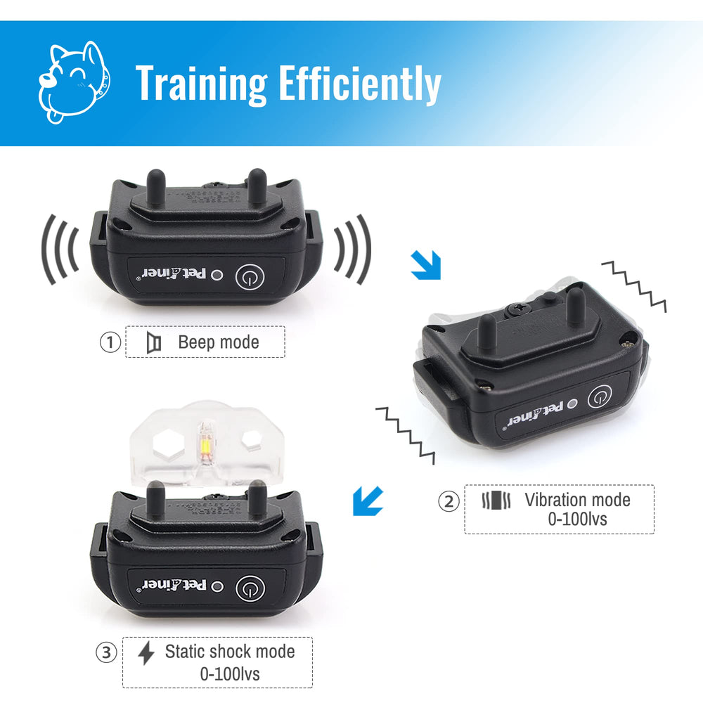 Petrainer remote training system with 330-yard range for open space sessions