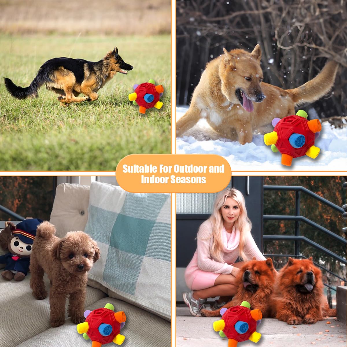 Petration Snuffle Ball safe fabric and sturdy materials for long-lasting use.