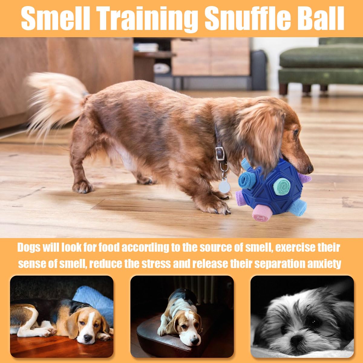 Petration snuffle ball being hand washed demonstrates easy cleaning and reuse.