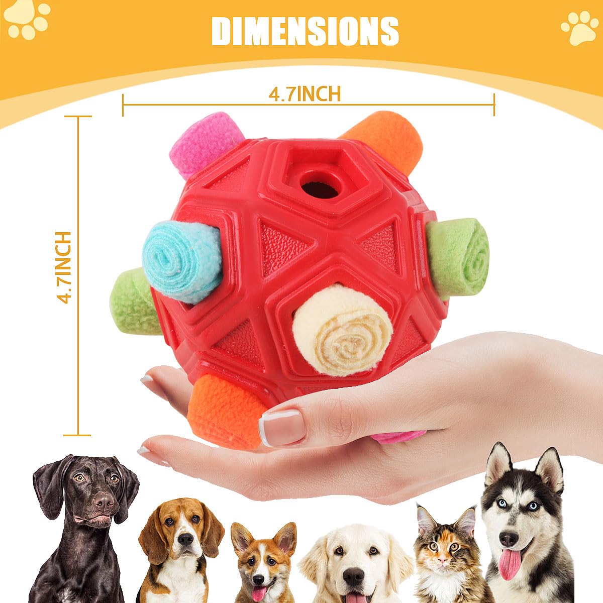 Petration snuffle ball made with safe materials for pet-friendly fun