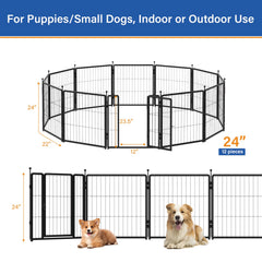 PETREEK dog playpen rounded-stake-tops protect paws during play