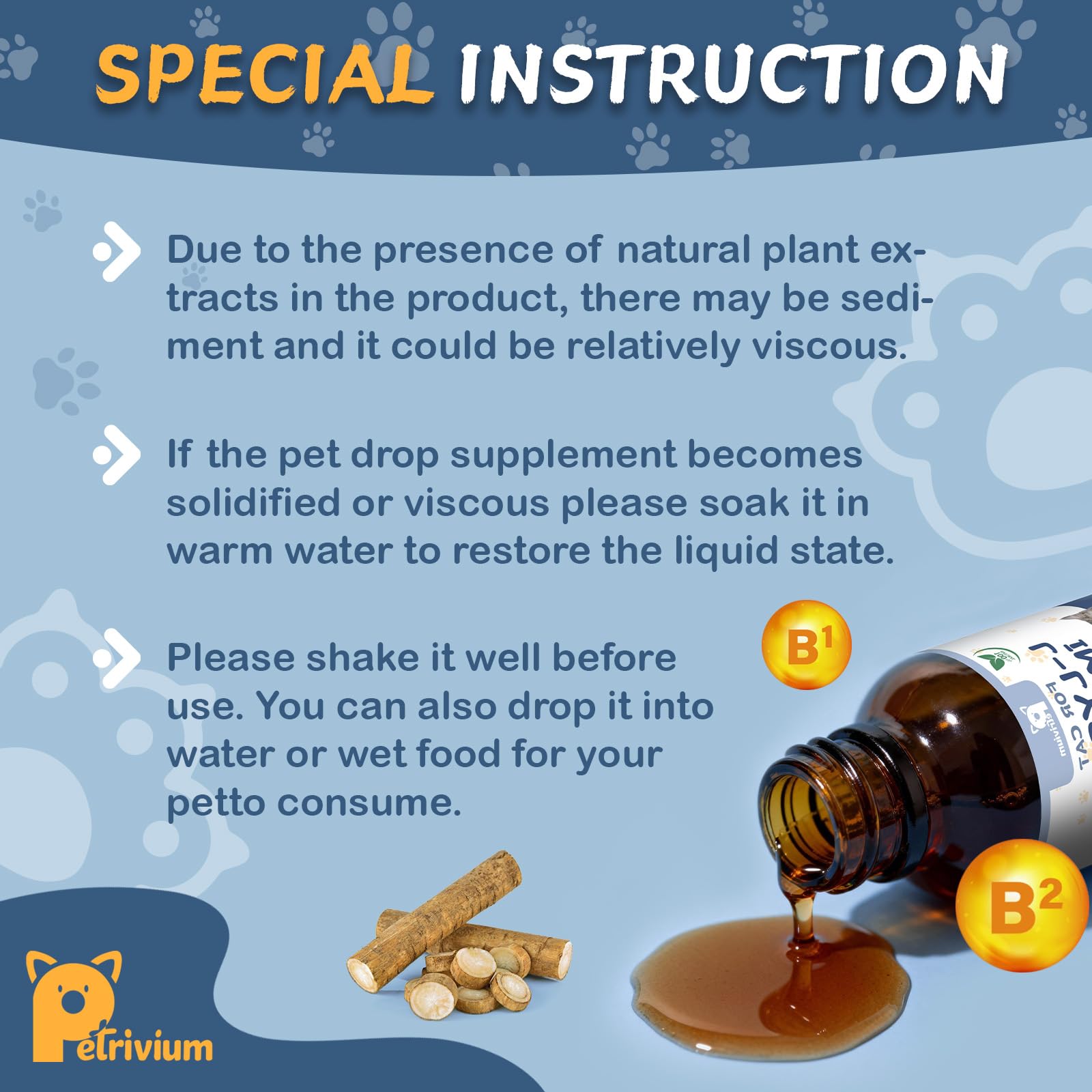 Petrivium digestive-friendly ingredients image featuring herbal components.