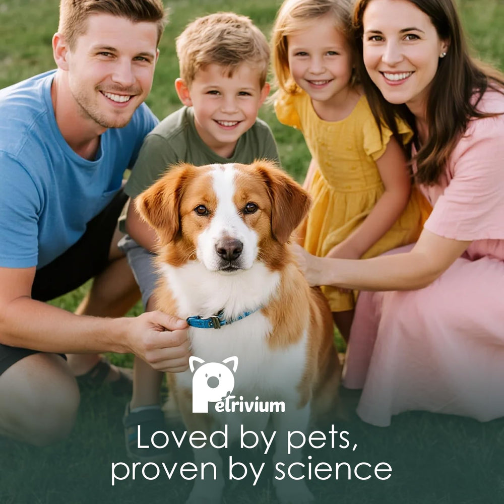 Petrivium 120 soft chews tub for daily supplementation.