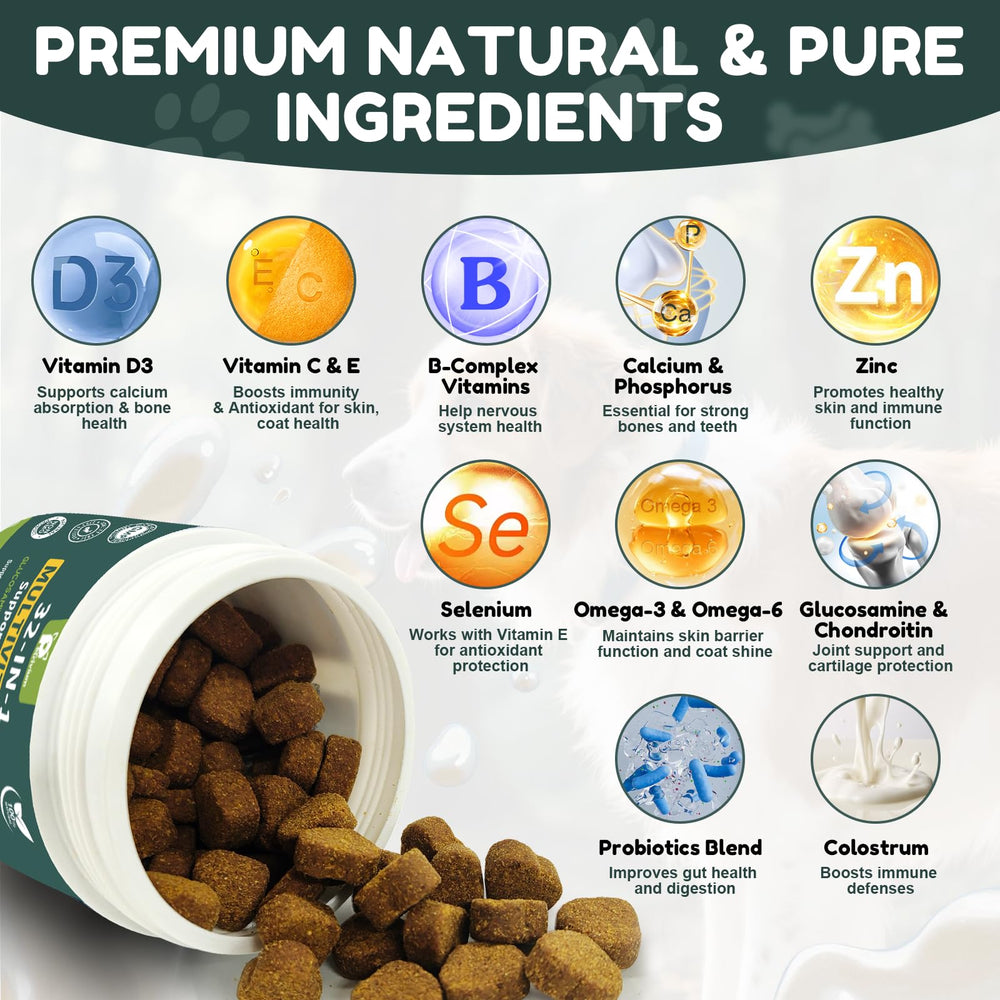 Petrivium glucosamine MSM chews close-up highlighting joint support formula.