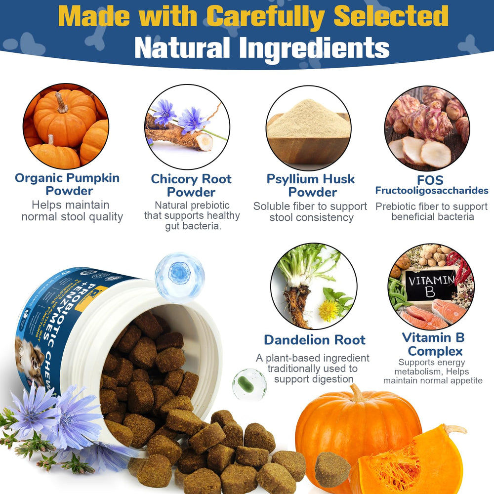 Petrivium Probiotics for Dogs bottle with serving details