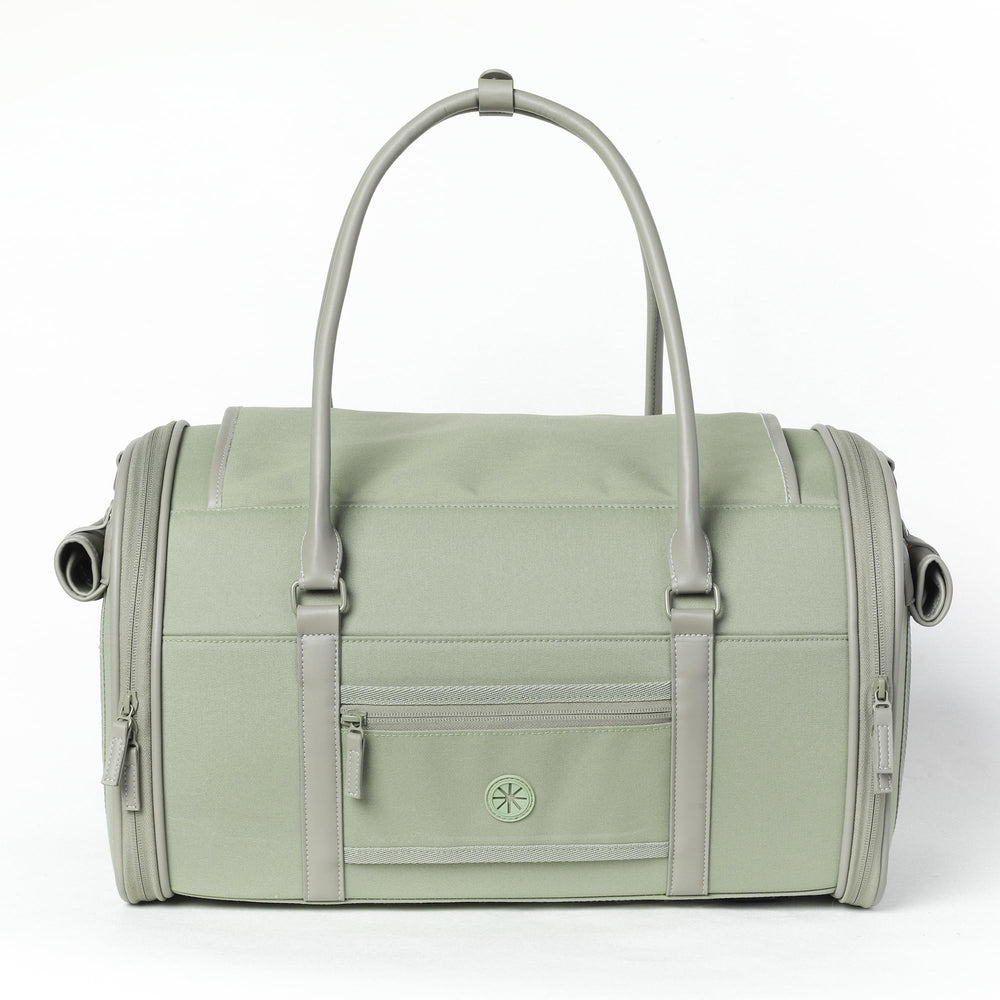 Petropolitan carrier with a cat inside showing compact fit for small pets