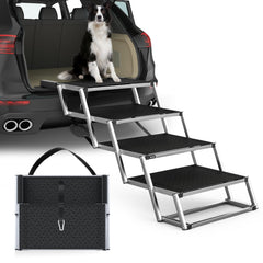 PetRuna extra-wide dog stairs for car provide stable access for large dogs