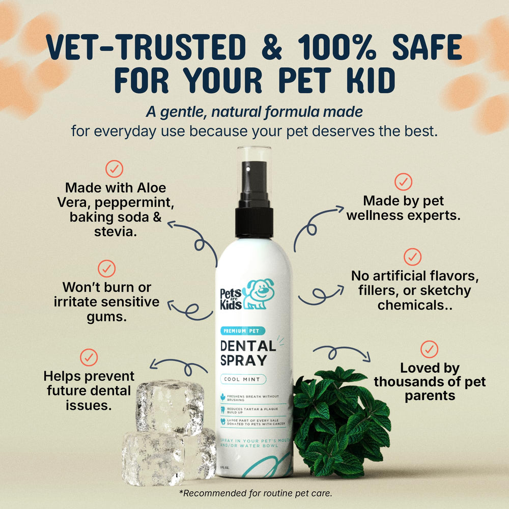 Pets Are Kids Too dog dental care ingredients with baking soda and peppermint