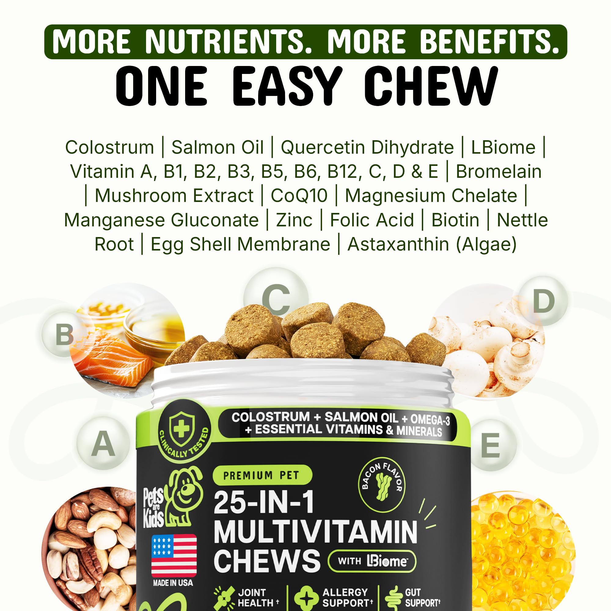 Colostrum ingredient graphic in Pets Are Kids Too multivitamin