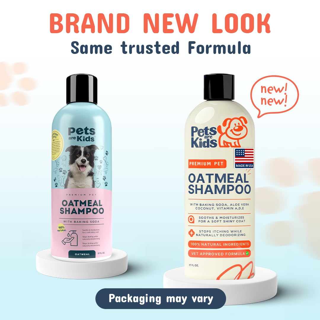 Pets Are Kids Too shampoo lathers smoothly on a dog during bath.