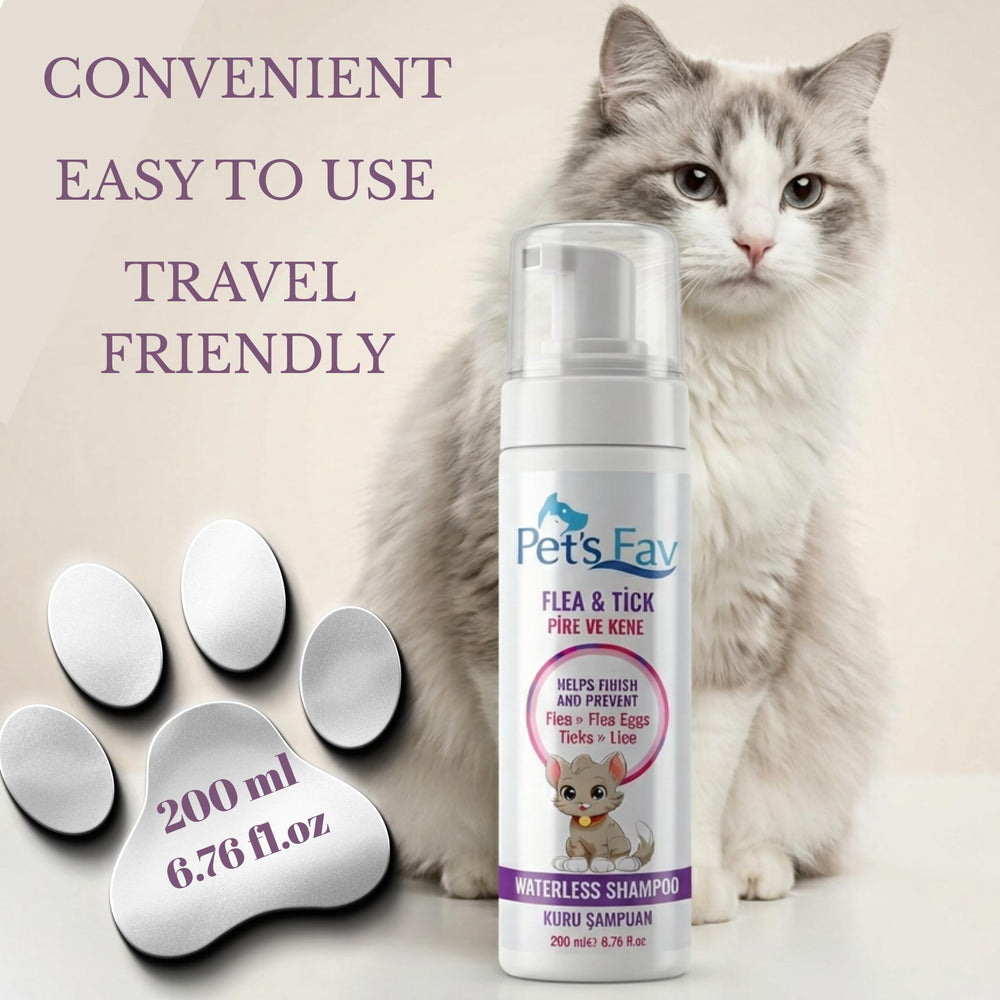 Pet's Fav quick-drying formula dries fur to the touch.