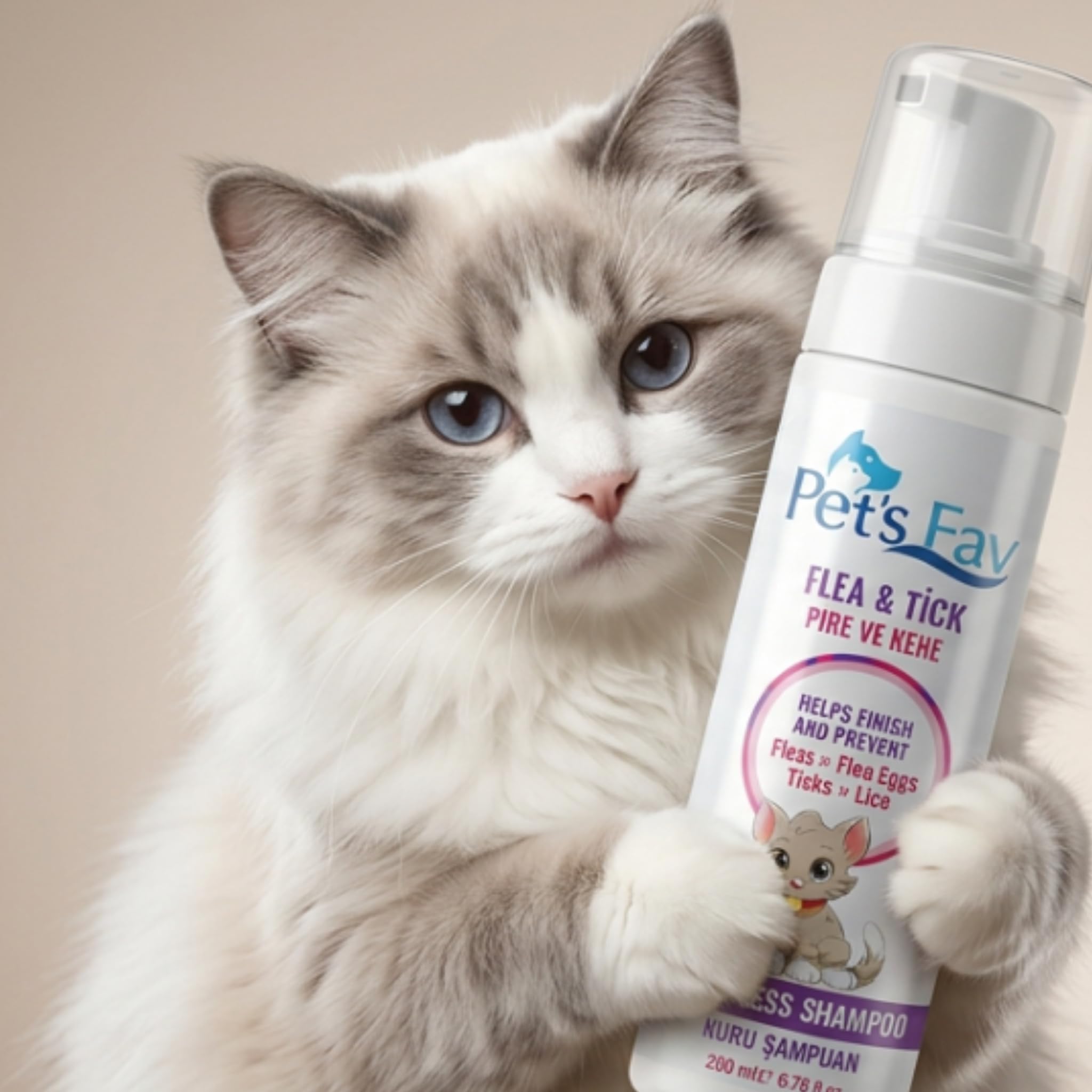 Pet's Fav kitten-friendly care for young cats and curious coats.