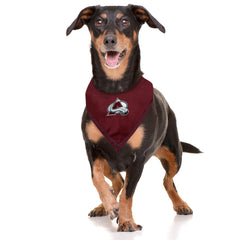 Pets First Colorado Avalanche bandana size large/x-large fits most dogs for game-day wear.