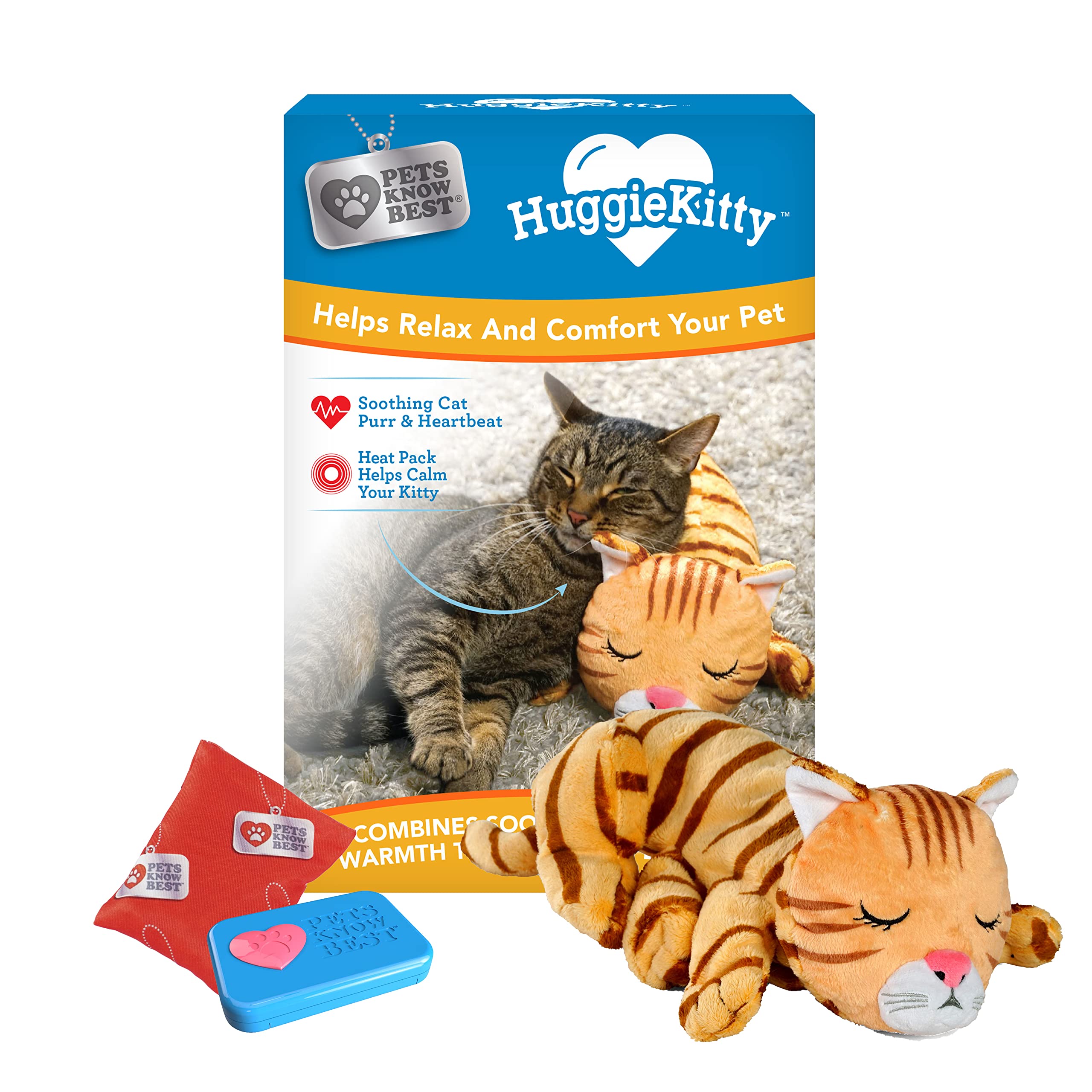 Pets Know Best HuggieKitty plush kitty cover offers cuddly comfort