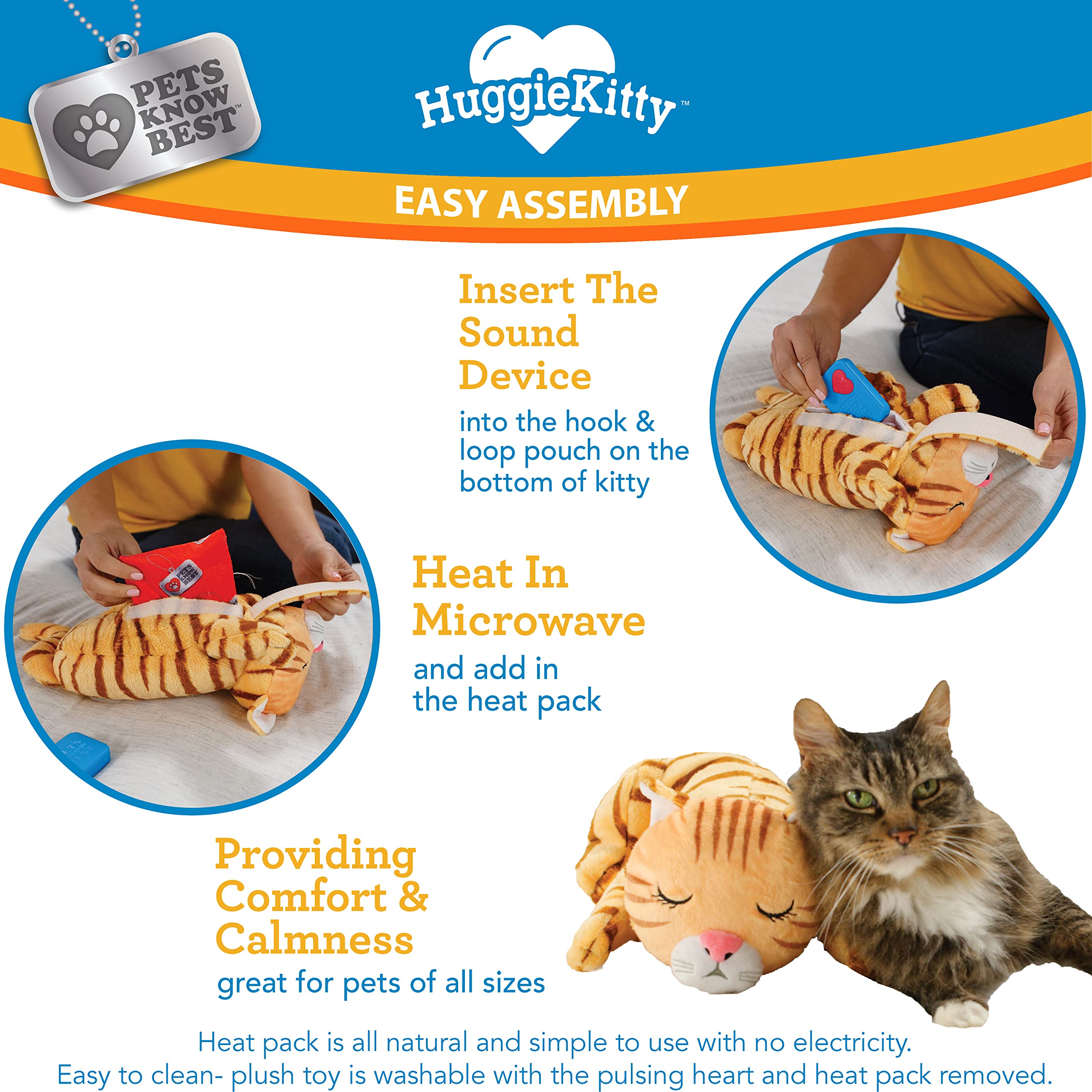 Pets Know Best HuggieKitty hook-and-loop pouch for easy device attachment