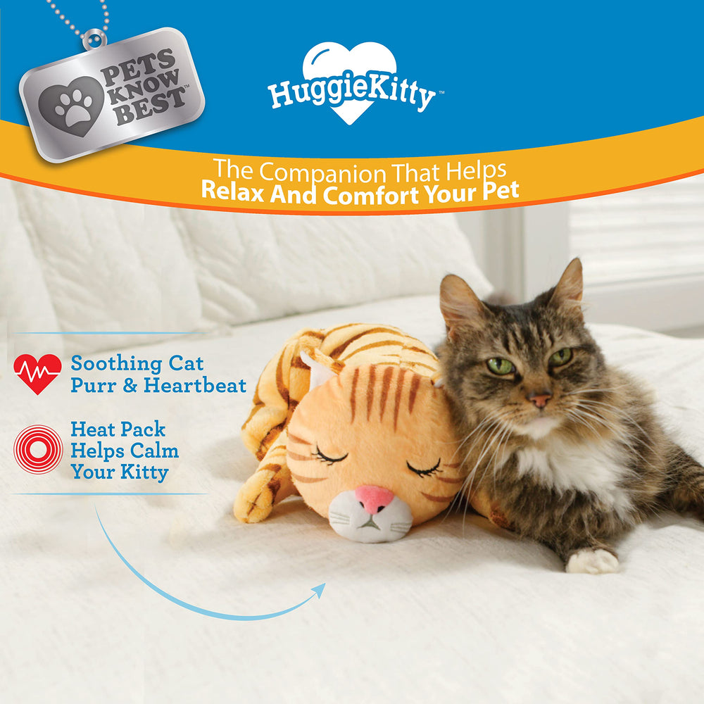 Pets Know Best HuggieKitty purring heartbeat device provides calming sounds