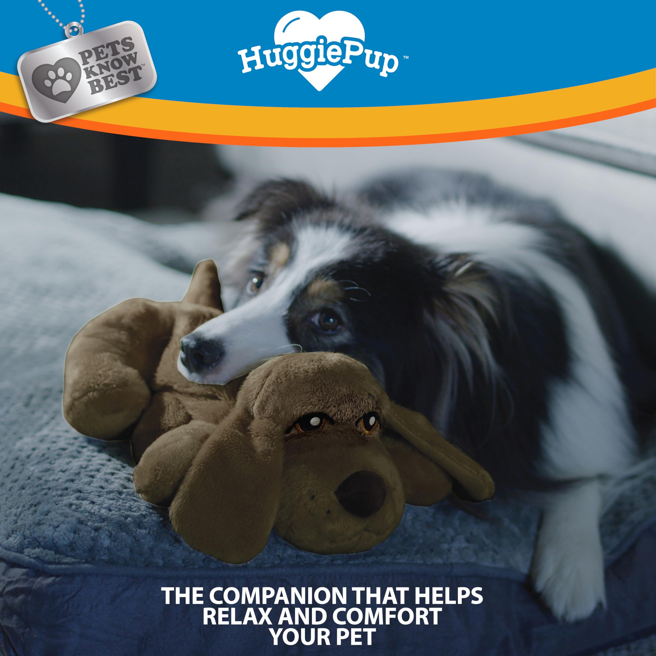 Pets Know Best HuggiePup machine washable design makes cleaning easy.