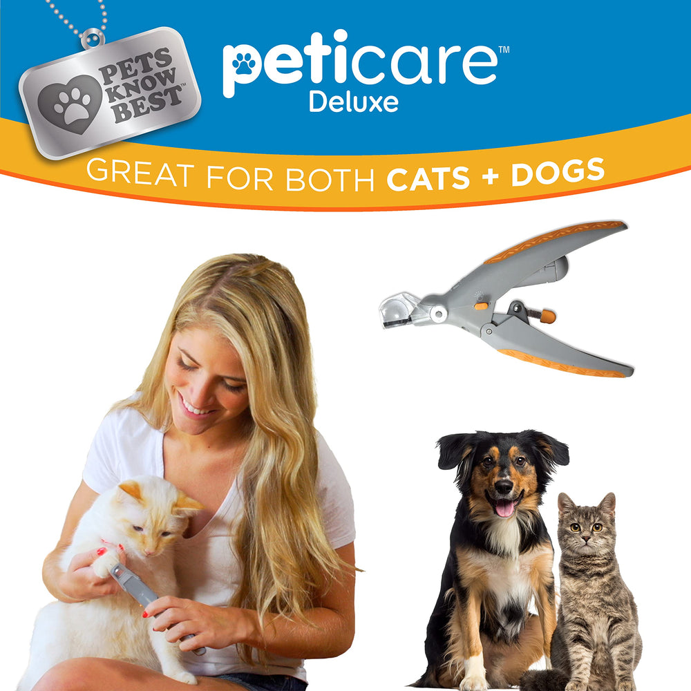 PetiCare ergonomic non-slip grip ensures stable handling during grooming.